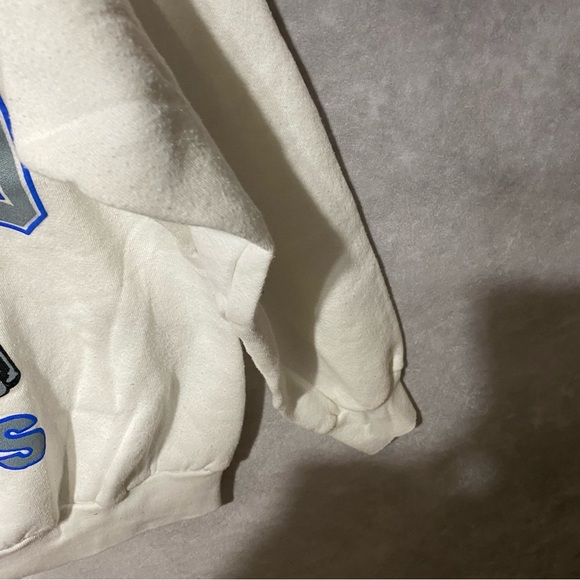 VINTAGE NFL DALLAS COWBOYS SWEATSHIRT SIZE LARGE MADE IN USA White Cotton Poly - Picture 13 of 13